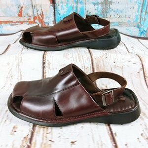 Mens Skechers Leather Sandal